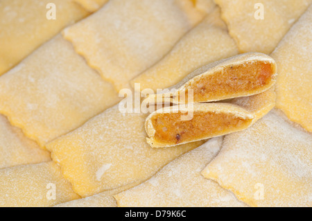 Italy, Lombardy, Mantua, Tortelli di Zucca Pumpkin Stock Photo