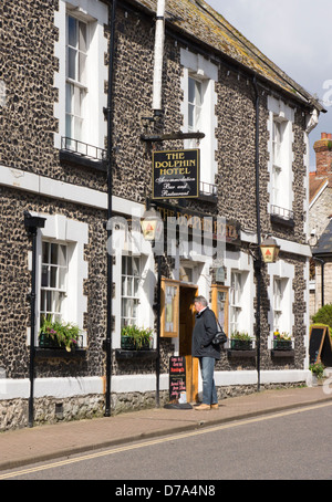 The Dolphin Hotel Beer a seaside village in Devon, England UK Stock Photo