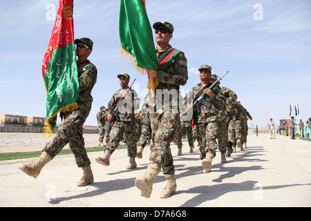 More than 1,000 ANA(Afghan national army) soldiers graduate from training for six months in Herat province. Stock Photo