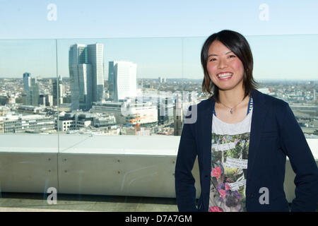 Photo Call with Saki Kumagai 15th April 2013 in Frankfurt. Photo: Jan Haas Stock Photo