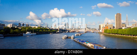 City of London from Waterloo Bridge Stock Photo