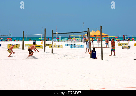 Beach Vollyball on Siesta Key public beach in Florida Stock Photo - Alamy