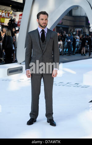 Chris Pine attends the International Premiere of Star Trek Into Darkness on 02/05/2013 at The Empire Leicester Square, London. Persons pictured: Chris Pine, Captain Kirk. Picture by Julie Edwards Stock Photo