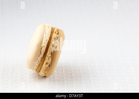 London Fog (vanilla and Earl Grey) macaron Stock Photo