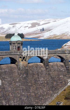 Craig Goch reservoir dam, Elan Valley, Wales UK. Stock Photo