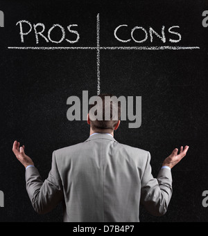 Pros and cons Stock Photo