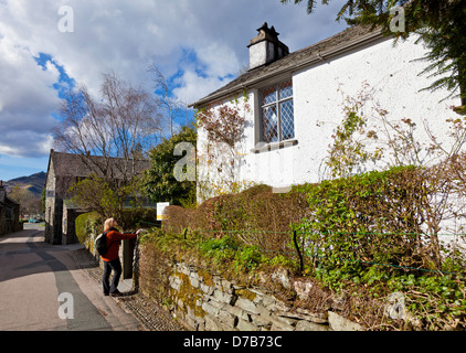 Dove cottage in Grasmere Village Cumbria Lake District England UK GB EU Europe Stock Photo