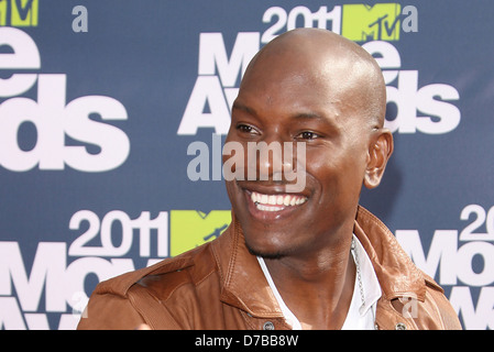 Tyrese 2011 MTV Movie Awards - Arrival held at the Gibson Amphitheatre Los Angeles, California - 05.06.11 Stock Photo