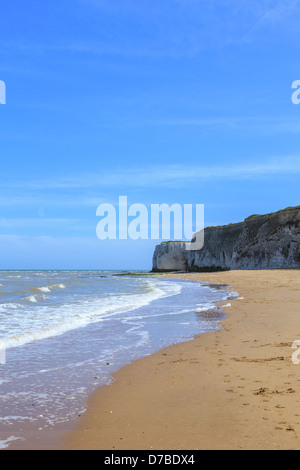 Botany bay beach and chalk cliffs, Kent Stock Photo