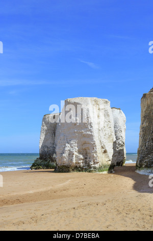 Botany bay beach and chalk cliffs, Kent Stock Photo