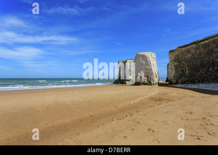 Botany bay beach and chalk cliffs, Kent Stock Photo