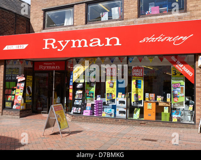 Ryman the stationery shop in Northwich Cheshire UK Stock Photo