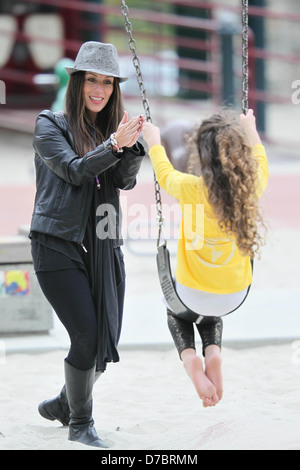 Soleil Moon Frye and her daughter Poet Sienna Rose Goldberg spend an