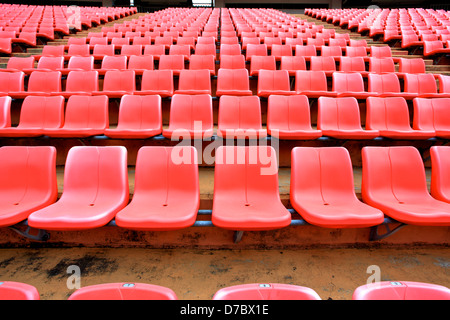 Stadium seats Stock Photo