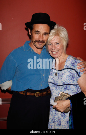 Mark Rylance and Claire van Kampen The 61st Annual Outer Critics Circle Theatre Awards held at Sardi's Restaurant - Inside New Stock Photo
