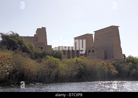 PHILAE TEMPLE OF ISIS ASWAN EGYPT 10 January 2013 Stock Photo