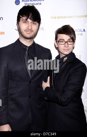 Brad Walsh and Christian Siriano 56th Annual Drama Desk Awards held at Manhattan Center - Arrivals New York City, USA - Stock Photo