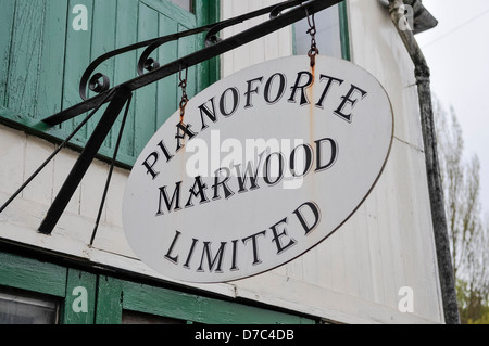 Marwood Pianoforte Limited, Castle Donnington which specialise in piano sales and refurbishment Stock Photo