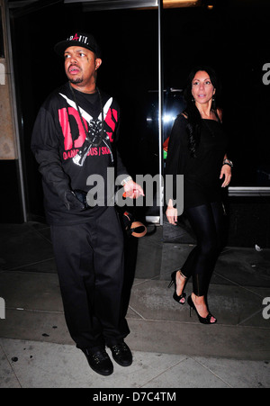 DJ Paul and Danielle Staub Celebrities leaving the Lemon Basket Restaurant Los Angeles, California - 10.05.11 Stock Photo
