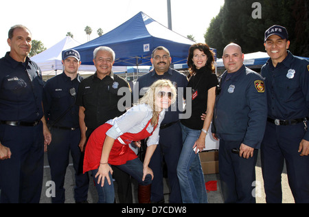 Joan Severance with LA Fire Department Chamber Of Commerce 17th Annual Police And Fire BBQ held at the Hollywood LAPD and Fire Stock Photo