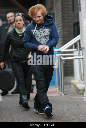 Ed Sheeran at the ITV studios London, England - 29.11.11 Stock Photo