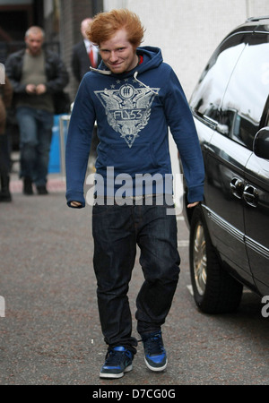 Ed Sheeran at the ITV studios London, England - 29.11.11 Stock Photo