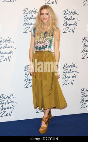 Laura Bailey British Fashion Awards 2011 held at the Savoy Hotel - Press Room London, England - 28.11.11 Stock Photo