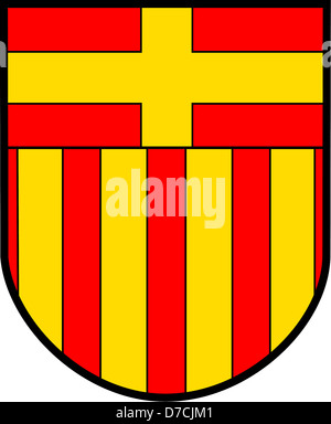 Coat of arms of the German city Paderborn in North Rhine-Westphalia. Stock Photo