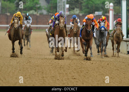 Louisville, Kentucky, USA. 3rd May 2013. Mike Smith aboard Princess of Sylmar wins The 139th Kentucky Oaks Stakes on Kentucky Oaks Day at Churchill Downs in Louisville, KY on 05/03/13. (Credit Image: Credit:  Ryan Lasek/Eclipse/ZUMAPRESS.com/Alamy Live News) Stock Photo