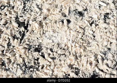 Cassava drying in the sun, lake Niassa, Mozambique Stock Photo