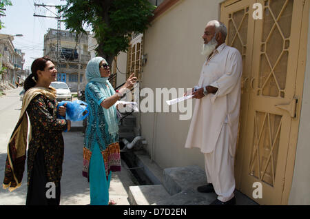 Transgender Election Candidate in Pakistan Stock Photo