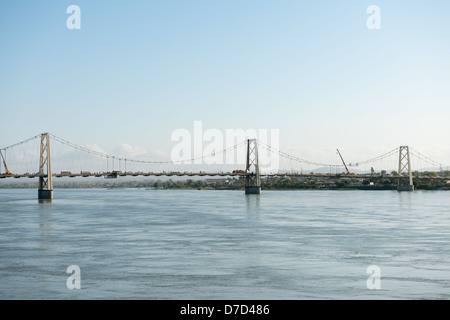 Bridge over the Zambezi river, Tete, Mozambique Stock Photo