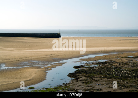 harbour and watch house bay, barry island, vale of glamorgan, south wales. Stock Photo