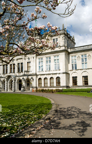 cardiff university building cathays park cardiff south wales Stock Photo