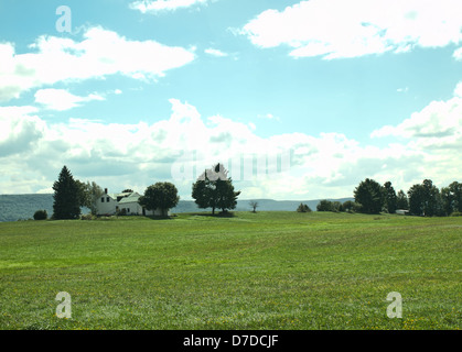 Hills and countryside in the Mohawk Valley of New York State Stock Photo