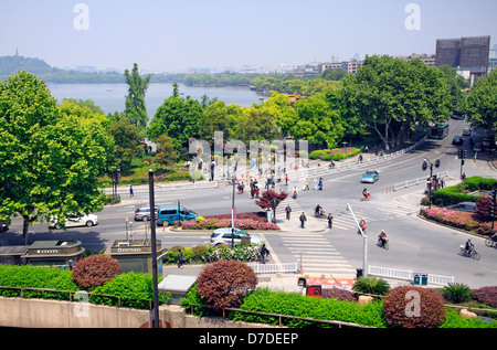 Hangzhou Cityscape near West Lake Stock Photo