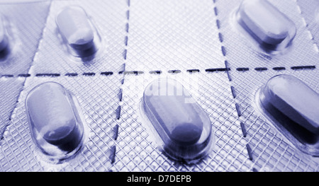 Pack of Diclofenac Potassium tablets. Voltarol. Stock Photo
