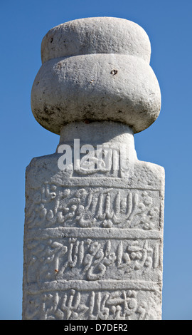 Ottoman Tomb Stone, Edirne, Turkey Stock Photo
