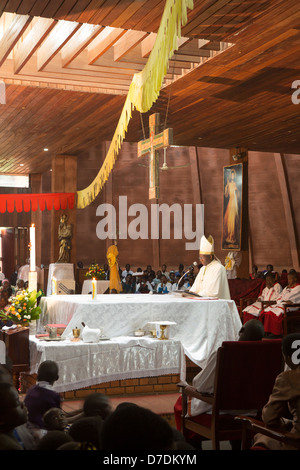 Catholic Mass in an African church, Lome, Togo, West Africa, Africa ...