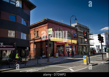 The disused South Kentish Town Underground Station, London, UK Stock Photo