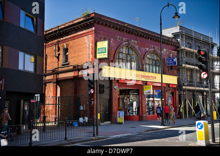 The disused South Kentish Town Underground Station, London, UK Stock Photo