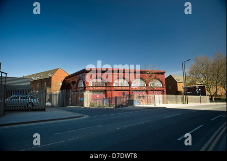 The disused York Road Piccadilly Line London Underground Station on York Way, Kings Cross, London, UK Stock Photo