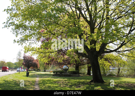 The Thames Riverside at Taggs Island, Hampton, Middlesex, England, UK. Stock Photo