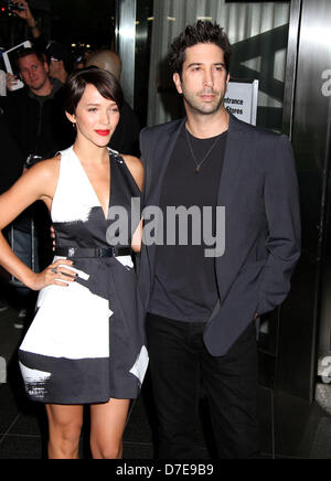 New York, USA. 5th May 2013. Actor  DAVID SCHWIMMER and ZOE BUCKMAN attend the special screening of 'The Great Gatsby' held at MOMA. (Credit Image: Credit:  Nancy Kaszerman/ZUMAPRESS.com/Alamy Live News) Stock Photo