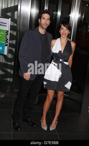 New York, USA. 5th May 2013. Actor  DAVID SCHWIMMER and ZOE BUCKMAN attend the special screening of 'The Great Gatsby' held at MOMA. (Credit Image: Credit:  Nancy Kaszerman/ZUMAPRESS.com/Alamy Live News) Stock Photo