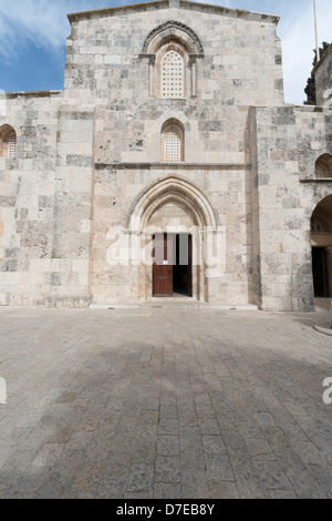 The entrance of St. Anne's Crusader Church in Jerusalem, Israel Stock Photo