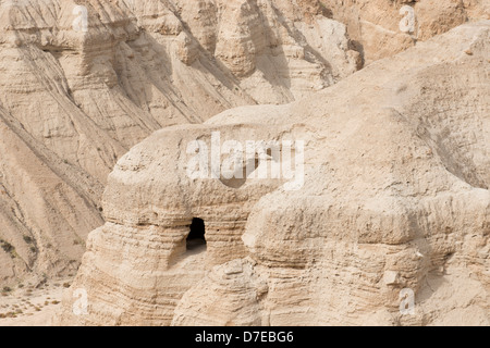 Qumran, site of the finding of the Dead Sea Scrolls, Israel Stock Photo