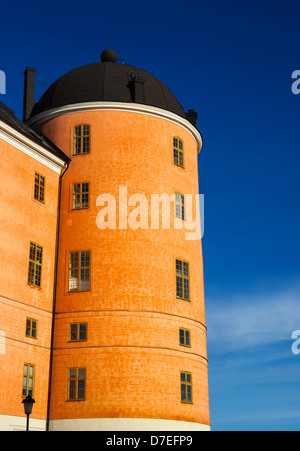 Tower of Uppsala Castle, Sweden, Scandinavia. This old historic castle became a residential building. Stock Photo