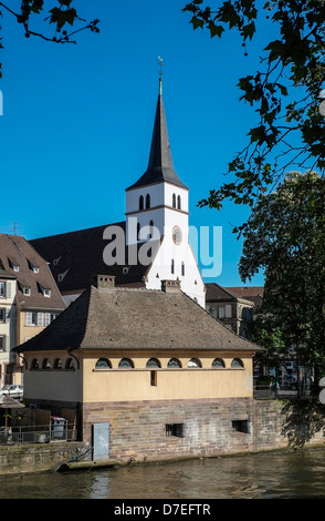 St Guillaume protestant church 14th Century Strasbourg Alsace France Stock Photo