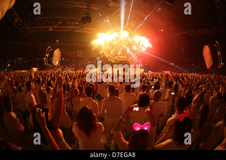 ID&T's Sensation (White) EDM party in the Amsterdam ArenA (Netherlands) Stock Photo
